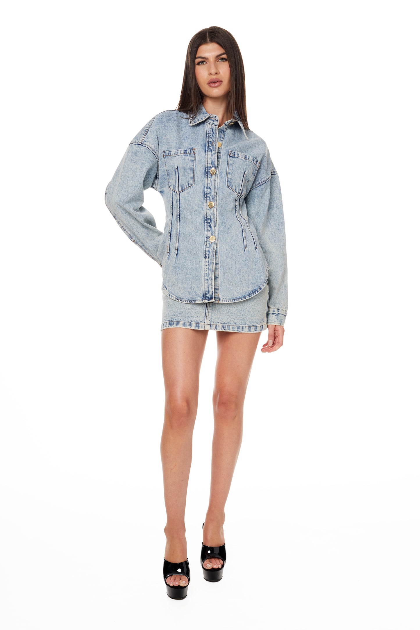 COCO DENIM SKIRT SET